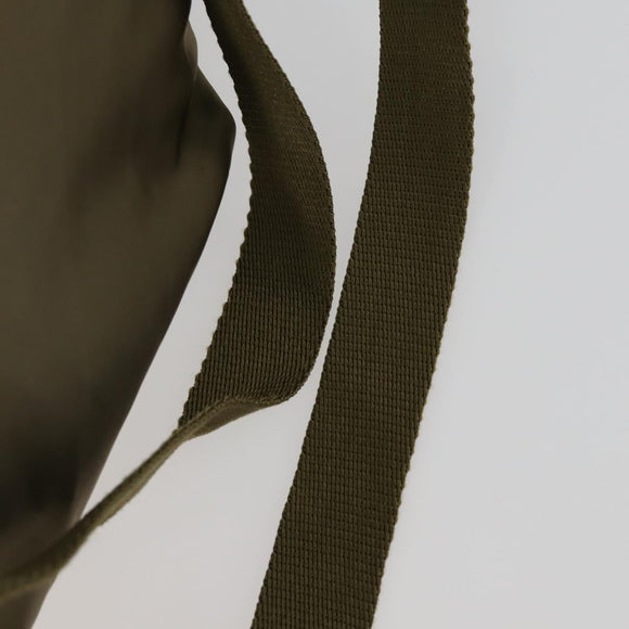 PRADA Backpack Nylon Green Silver Auth 157251