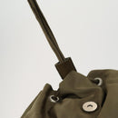 PRADA Backpack Nylon Green Silver Auth 157251-21