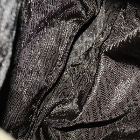 PRADA Backpack Nylon Green Silver Auth 157251