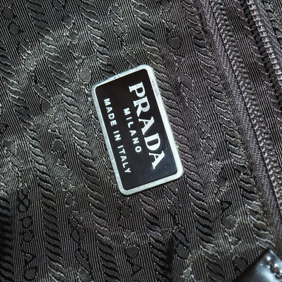 PRADA Backpack Nylon Green Silver Auth 157251