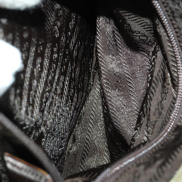 PRADA Backpack Nylon Green Silver Auth 157251