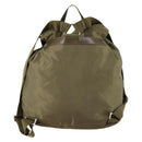 PRADA Backpack Nylon Green Silver Auth 157251-2