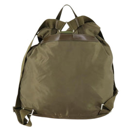 PRADA Backpack Nylon Green Silver Auth 157251 - 0