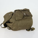 PRADA Backpack Nylon Green Silver Auth 157251-4