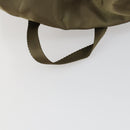 PRADA Backpack Nylon Green Silver Auth 157251-7