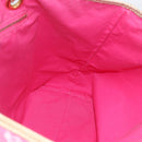 CELINE Paris Macadam Tote Bag Denim Pink Gold Auth 157252-19