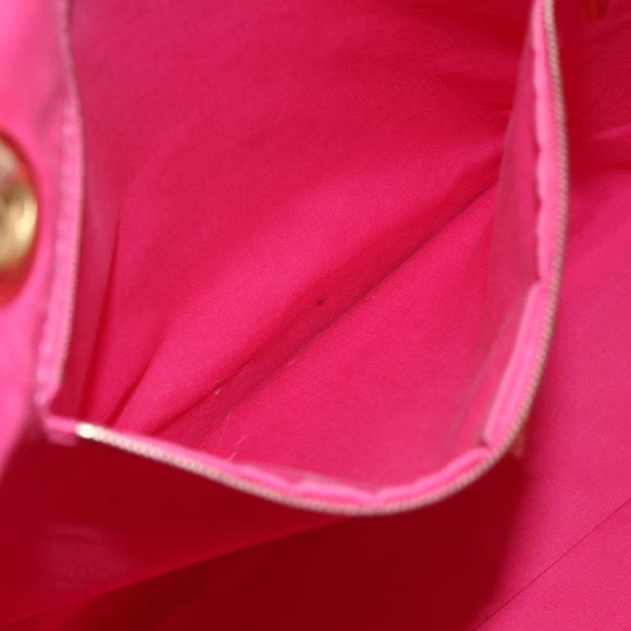 CELINE Paris Macadam Tote Bag Denim Pink Gold Auth 157252