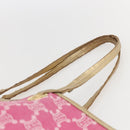 CELINE Paris Macadam Tote Bag Denim Pink Gold Auth 157252-8