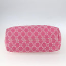 CELINE Paris Macadam Tote Bag Denim Pink Gold Auth 157252-5