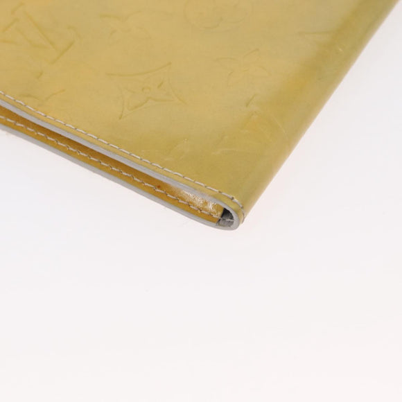 LOUIS VUITTON Monogram Vernis Motto Accessory Pouch Gris M91030 LV Auth 157253