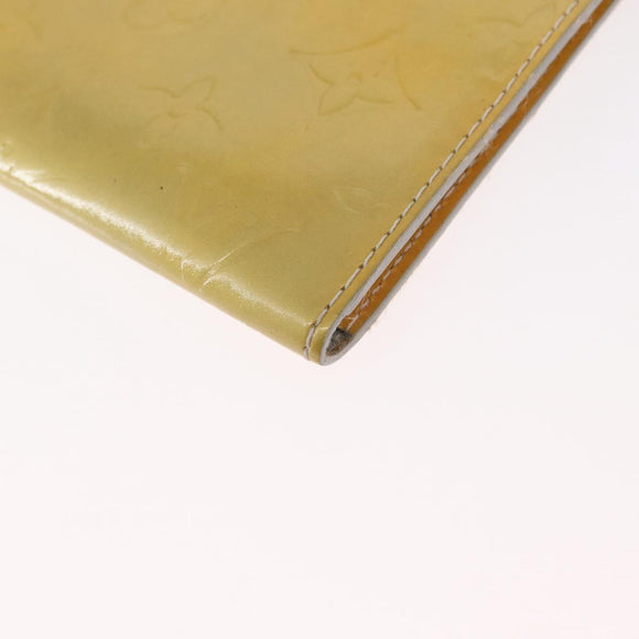 LOUIS VUITTON Monogram Vernis Motto Accessory Pouch Gris M91030 LV Auth 157253