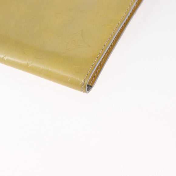 LOUIS VUITTON Monogram Vernis Motto Accessory Pouch Gris M91030 LV Auth 157253