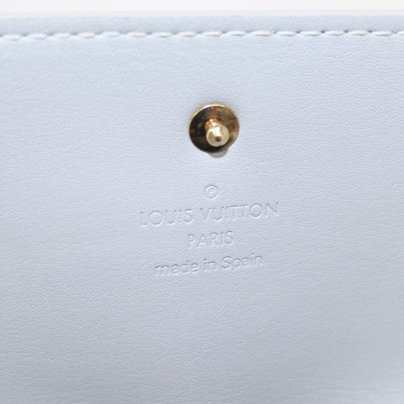 LOUIS VUITTON Monogram Vernis Motto Accessory Pouch Gris M91030 LV Auth 157253