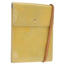 LOUIS VUITTON Monogram Vernis Motto Accessory Pouch Gris M91030 LV Auth 157253-1