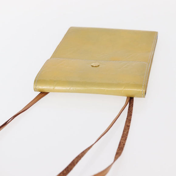 LOUIS VUITTON Monogram Vernis Motto Accessory Pouch Gris M91030 LV Auth 157253