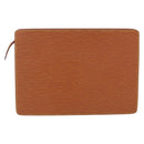 LOUIS VUITTON Epi Pochette Homme Bag Brown Zipangu Gold M52528 LV Auth 157254-2