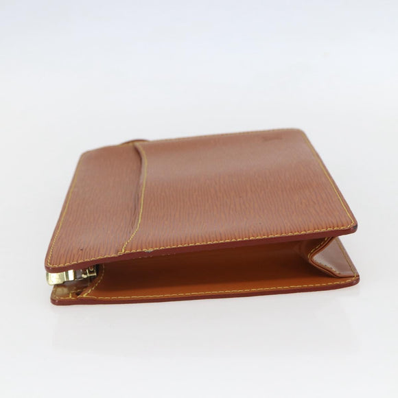 LOUIS VUITTON Epi Pochette Homme Bag Brown Zipangu Gold M52528 LV Auth 157254