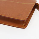 LOUIS VUITTON Epi Pochette Homme Bag Brown Zipangu Gold M52528 LV Auth 157254-7