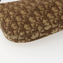 Christian Dior Trotter Canvas Shoulder Bag Beige Gold Auth 157258-13