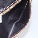 Christian Dior Trotter Canvas Shoulder Bag Beige Gold Auth 157258-21