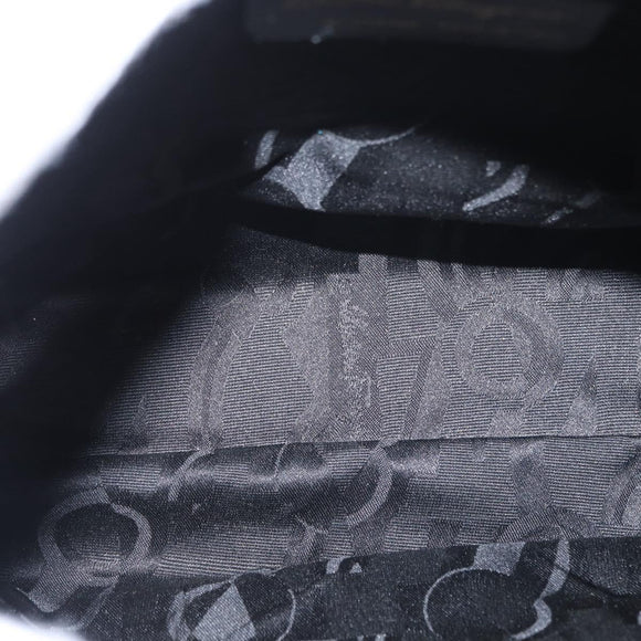 Salvatore Ferragamo Gancini Tote Bag Leather Black Gold Auth 157259