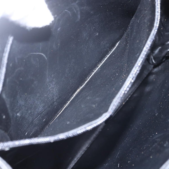 Salvatore Ferragamo Shoulder Bag Leather Black Gold Auth 157262