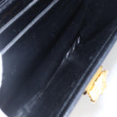 Salvatore Ferragamo Shoulder Bag Leather Black Gold Auth 157262-22