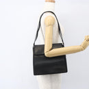 Salvatore Ferragamo Shoulder Bag Leather Black Gold Auth 157262-23