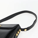 Salvatore Ferragamo Shoulder Bag Leather Black Gold Auth 157262-8