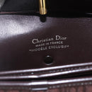 Christian Dior Trotter Canvas Shoulder Bag Brown Gold Auth 157265V-14