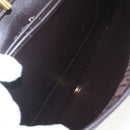 Christian Dior Trotter Canvas Shoulder Bag Brown Gold Auth 157265V-18