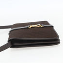 Christian Dior Trotter Canvas Shoulder Bag Brown Gold Auth 157265V-4