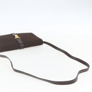 Christian Dior Trotter Canvas Shoulder Bag Brown Gold Auth 157265V-7