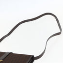 Christian Dior Trotter Canvas Shoulder Bag Brown Gold Auth 157265V-8