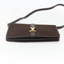 Christian Dior Trotter Canvas Shoulder Bag Brown Gold Auth 157265V-9