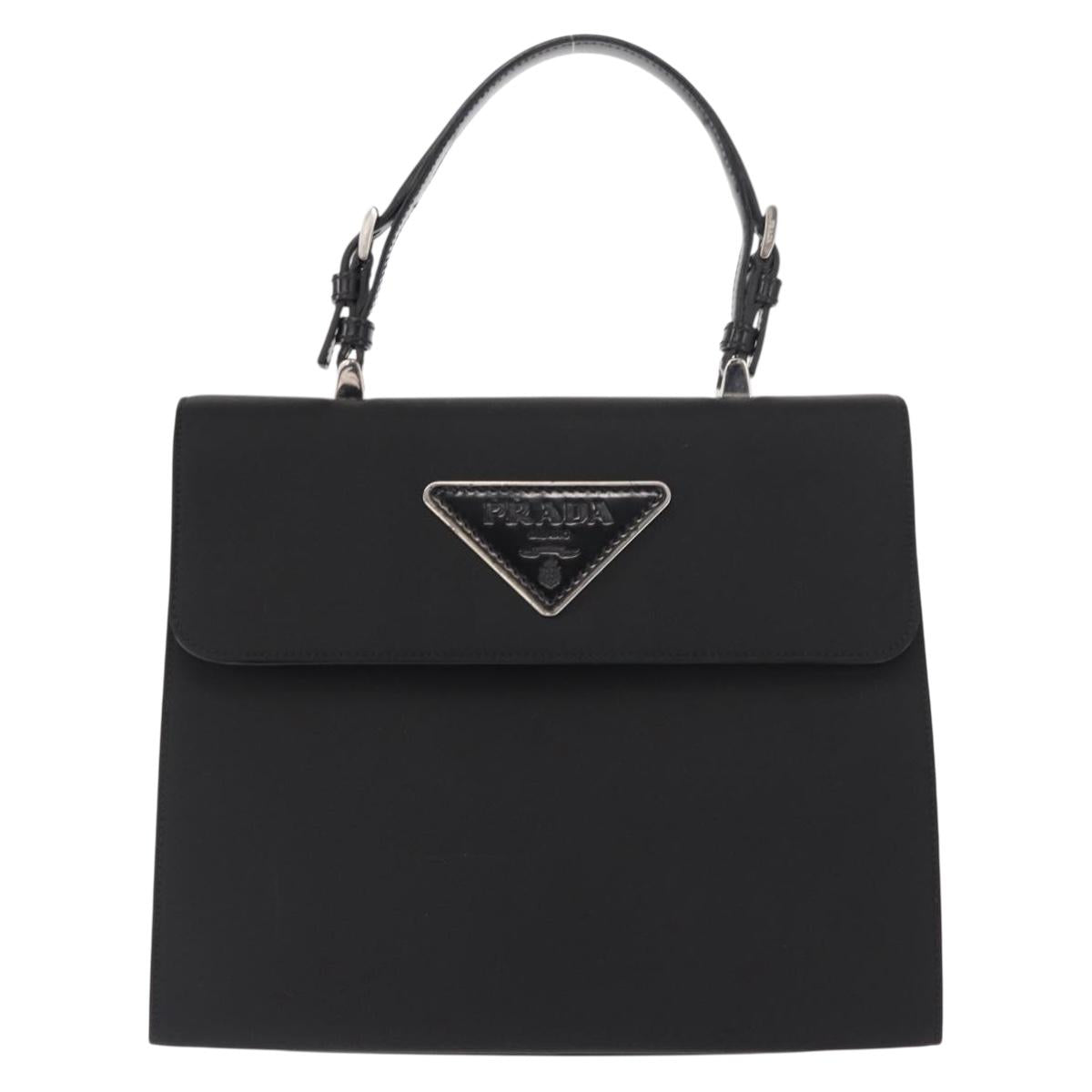PRADA Hand Bag Nylon Black Silver Auth 157269SAV | Brand Street Tokyo