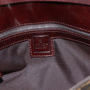 FENDI Zucca Canvas Shoulder Bag Brown Black Auth 157270V-16