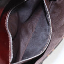 FENDI Zucca Canvas Shoulder Bag Brown Black Auth 157270V-21