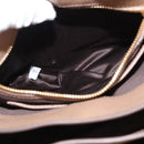 Miu Miu Madras Hand Bag Leather 2way Beige Gold Auth 157273-26