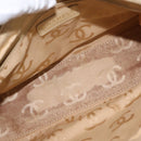 CHANEL Camelia Tote Bag Straw Beige Gold CC Auth 157274-11