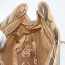 CHANEL Camelia Tote Bag Straw Beige Gold CC Auth 157274-20