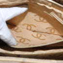 CHANEL Camelia Tote Bag Straw Beige Gold CC Auth 157274-22