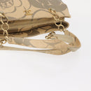 CHANEL Camelia Tote Bag Straw Beige Gold CC Auth 157274-7