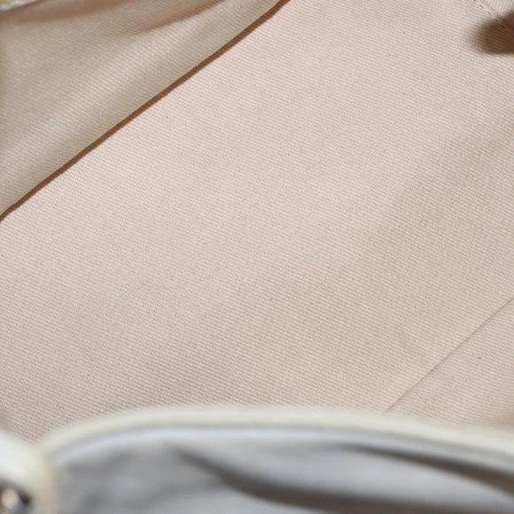 CHANEL COCO Mark Chain Shoulder Bag Leather Gray Silver CC Auth 157276