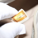 CHANEL COCO Mark Chain Shoulder Bag Leather Gray Silver CC Auth 157276-21