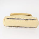 CHANEL Matelasse Chain Shoulder Bag Leather Ivory Silver CC Auth 157279-6