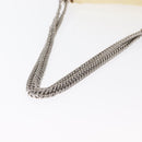 CHANEL Matelasse Chain Shoulder Bag Leather Ivory Silver CC Auth 157279-8