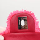 CHANEL Matelasse 25 Chain Shoulder Bag pile Pink Silver CC Auth 157280SM-22