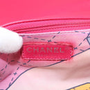 CHANEL Matelasse 25 Chain Shoulder Bag pile Pink Silver CC Auth 157280SM-23
