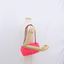 CHANEL Matelasse 25 Chain Shoulder Bag pile Pink Silver CC Auth 157280SM-28